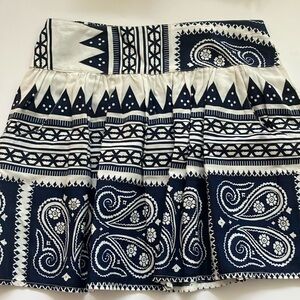 Navy blue and white skirt